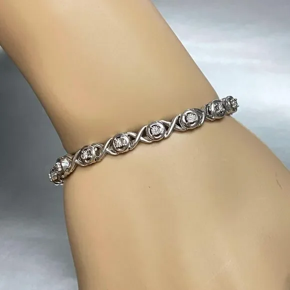 SENTIMENTS ♥ No.395 Bracelet Silver/追跡付 Unbranded | Jewelry | Floral Link Sterling Silver Bracelet